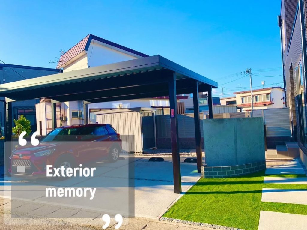 カーポート　エクステリア　八戸